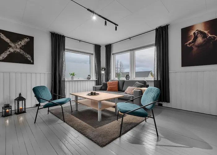 Apartament I Med En Fantastisk Utsikt Over Tromso Sentrum Tromsdalen